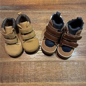 Koala Kids Brown and Tan Baby Shoes